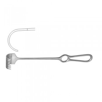Koerte Retractor 8 Blunt Prongs Stainless Steel, 24.5 cm - 9 3/4" Blade Size 40 x 30 mm
